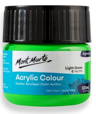 Mont Marte akrylová barva,100ml, sv. zelená (Light Green)