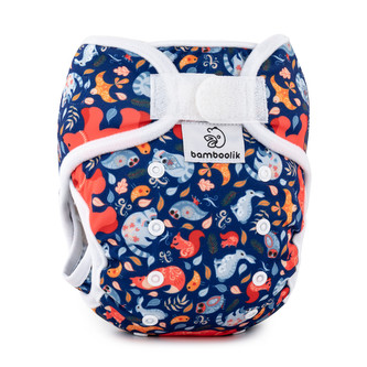Bamboolik DUO | Kapsová plenka s vkládací plenou Barva: Nordic, Zapínání: Na suchý zip