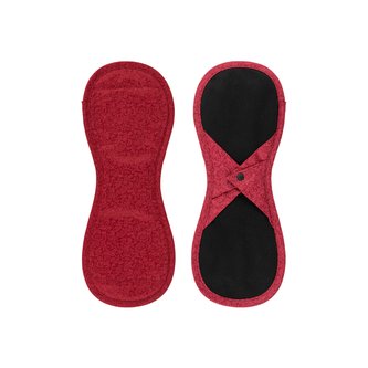 Bamboolik Noční / poporodní látková vložka | satén & biobavlna Barva: Červená, Varianta: Na patentek