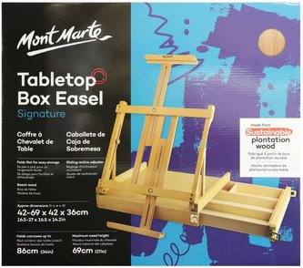 Mont Marte malířská stojan skládací se zásuvkou, přírodní, č,0024, 1ks