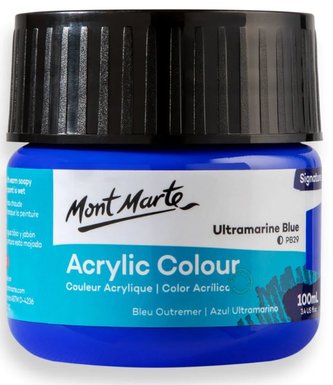 Mont Marte akrylová barva,100ml, modrá (Ultramarine Blue)
