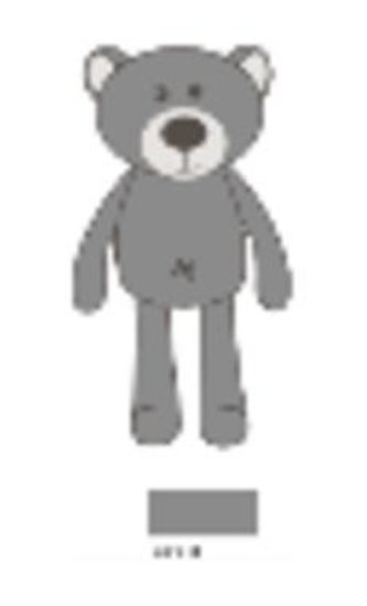 Miś Tulimy szary 19cm