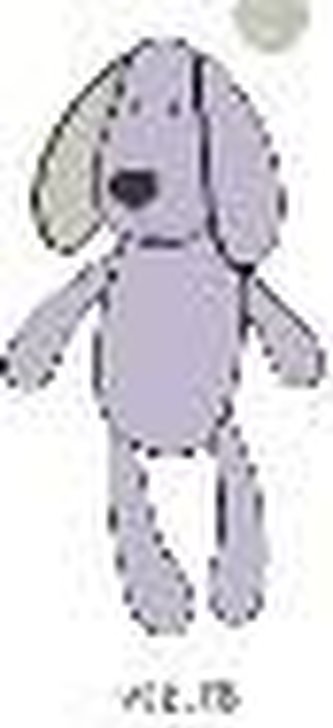 Piesek Tulimy fioletowy 28cm