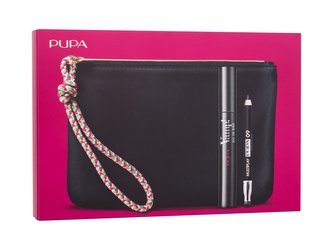 Pupa Vamp! řasenka Vamp! All In One 9 ml + tužka na oči Multiplay 0,8 g 09 Deep Black + kosmetická taštička