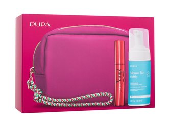 Pupa Vamp! řasenka Vamp! Sexy Lashes 12 ml + čisticí pěna Mousse Me Softly 100 ml + kosmetická taštička