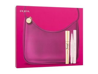 Pupa Vamp! řasenka Vamp! Forever 9 ml + tužka na rty a rtěnka Vamp! Creamy Duo 0,8 g 002 + kabelka