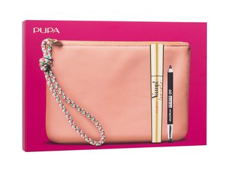 Pupa Vamp! řasenka Vamp! Forever 9 ml + tužka na oči Multiplay 0,8 g 09 Deep Black + kosmetická taštička