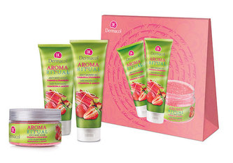 Dermacol Aroma Ritual sprchový gel 250 ml + tělové mléko 200 ml + tělový peeling 200 ml
