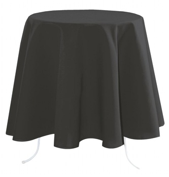 Kulatý ubrus na stůl NELSON tmavě šedá, O 180 cm France