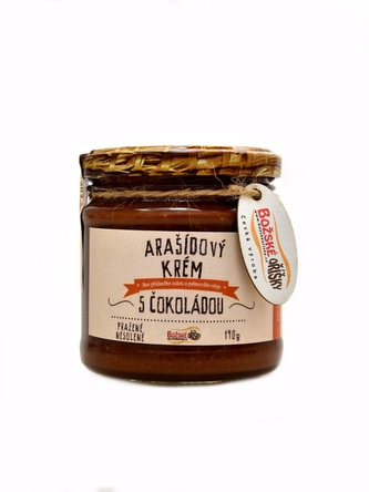 Božské oříšky - Arašídový krém s BIO mléčnou čokoládou 190 g
