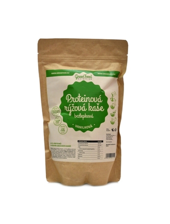 GreenFood nutrition - Proteinová rýžová kaše 500 g - kakaová