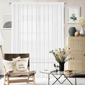 Dekorační voálová záclona  s řasící páskou SAMANTA bílá 300x245 cm MyBestHome