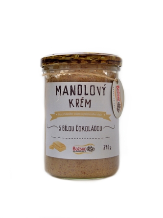 Božské oříšky - Mandlový krém s bílou BIO čokoládou 390 g