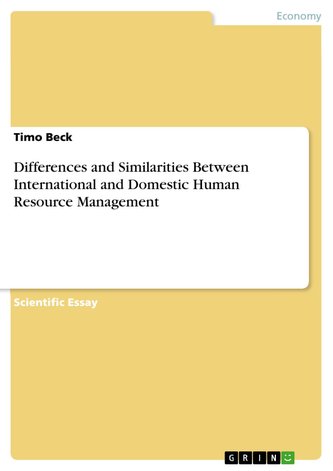 Differences and Similarities Between International and Domestic Human Resource Management