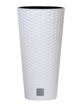 Prosperplast Květináč RATO TUBUS + vklad bílý 30cm