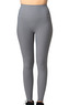 BrainMax žebrované legíny s vysokým pasem, šedá