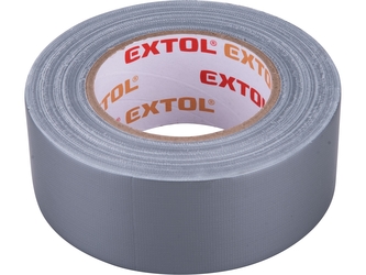 EXTOL PREMIUM páska lepicí textilní/univerzální, 50mm x 50m tl.0,18mm, šedá