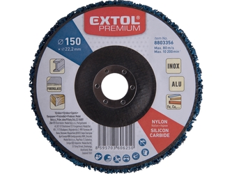 EXTOL PREMIUM kotouč brusný nylonový, O 150x14mm, nylon/abrazivo SiC