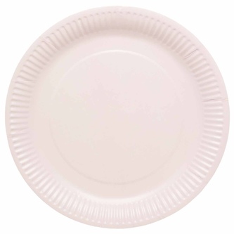 Papírové talíře Světle Růžové, 23 cm - 8 ks - Amscan