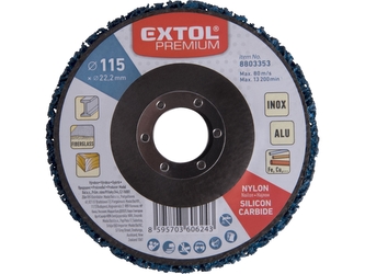 EXTOL PREMIUM kotouč brusný nylonový, O115x14mm, nylon/abrazivo SiC