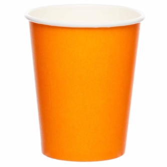 Papírové kelímky oranžové 8 ks - Amscan