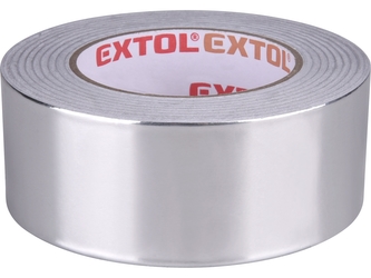 EXTOL PREMIUM páska lepící ALU, hliníková, 50mm x 50m tl. 0,03mm, akryl. lepidlo