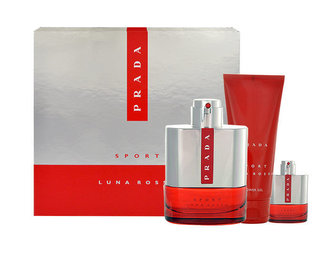 Prada Luna Rossa toaletní voda 100 ml + sprchový gel 100 ml + toaletní voda 9 ml