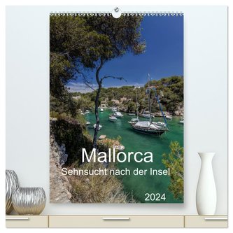 Mallorca - Sehnsucht nach der Insel (hochwertiger Premium Wandkalender 2024 DIN A2 hoch), Kunstdruck in Hochglanz