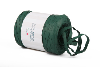 Stuha rafie matná 6802 5mm x 200m - 27 tm. zelená Stuha rafie matná 6802 5mm x 200m - 27 tm. zelená