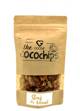 Kokosové chipsy BIO - Slaný karamel 70 g