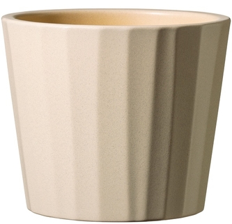 Keramický květináč Umea 18 cm béžový - lněný