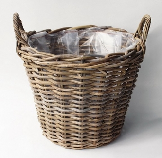 Ratanový košík Kubu s uchy 25x18 cm