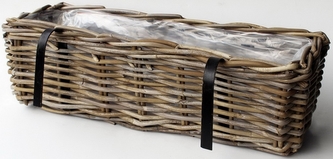 Závěsný koš Kubu šedý 46 cm