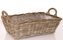 Proutěný košík Kubu šedý 37x22x12 cm