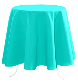 Kulatý ubrus na stůl NELSON tyrkysová, O 180 cm France