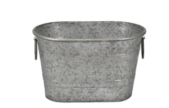 Obal na květiny Fas stříbrný 19x31x20 cm