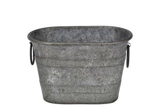 Obal na květiny Zora šedý 17,5x17x27 cm