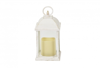 LED lucerna Dora bílá 24x9x9 cm