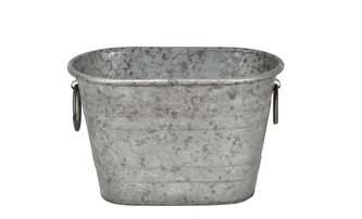 Obal na květiny Zora šedý 17,5x17x27 cm