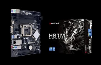 BIOSTAR, Intel H81, v3.0, Socket 1150, uATX, GbE LAN