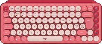 Logitech POP Keys Wireless Mechanical Keyboard With Emoji Keys - HEARTBREAKER_ROSE - US INT'L - INTNL Logitech POP Keys Wireless Mechanical Keyboard With Emoji Keys - HEARTBREAKER_ROSE - US INT'L - INTNL