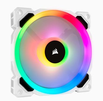 Corsair ventilátor LL120 RGB LED, 1x 120mm, 36dBA , bílý