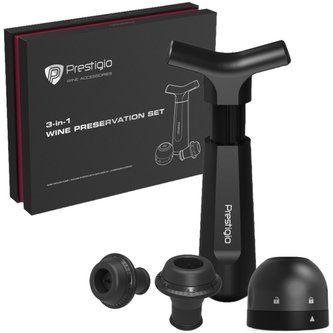 Prestigio - SET PRO UCHOVÁNÍ NEDOPITÝCH LÁHVÍ VÍNA