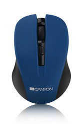 Myš "MW-1", modrá, bezdrátová, optická, USB, CANYON CNE-CMSW1BL