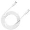 CANYON Nabíjecí kabel USB-C - USB-C, PD3.0 100W, video, audio, přenost dat. PD nabíjení, 1m, bílá