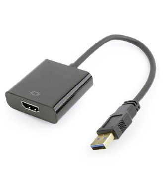 Gembird adaptér USB 3.0 (M) na HDMI (F), čierny Gembird adaptér USB 3.0 (M) na HDMI (F), čierny