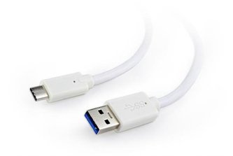 Gembird kabel USB 3.0 (AM) na USB 3.1 (CM), 0.5 m, bílý