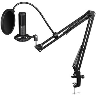 LORGAR mikrofon Soner 931 pro Streaming, kondenzátorový, Volume, černý