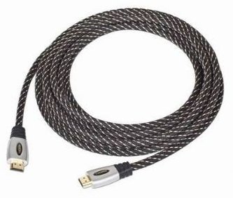 Gembird kábel prémiový HDMI, standard speed (M - M), pozlátené konektory, opletený, 4.5 m, blister