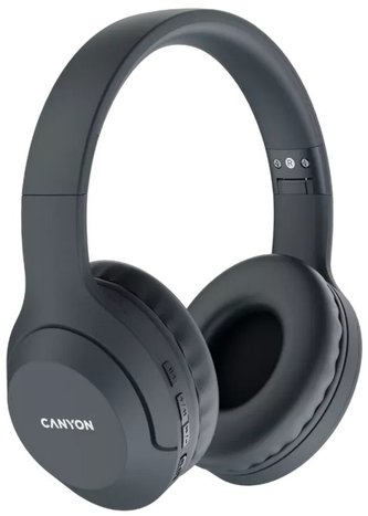 CANYON headset BTHS-3, USB-C, BT V5.1 JL6956, baterie 300mAh až 15h, 20Hz-20KHz, tmavě šedá (antracit) CANYON headset BTHS-3, USB-C, BT V5.1 JL6956, baterie 300mAh až 15h, 20Hz-20KHz, tmavě šedá (antracit)